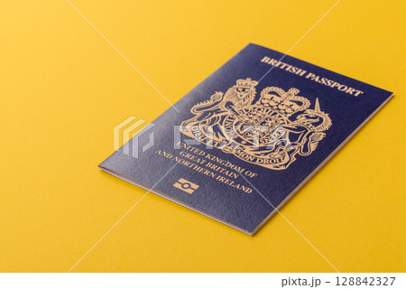 British passport for travelling, flying and doing business. UK document, id British passport for travelling, flying and doing business. UK document, id 128842327