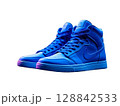 Pair of beautiful blue shoes 128842533