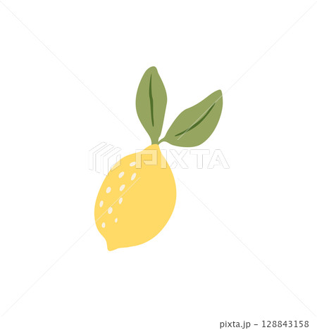 fresh lemon vector illustration vibrant lemon vector art 128843158