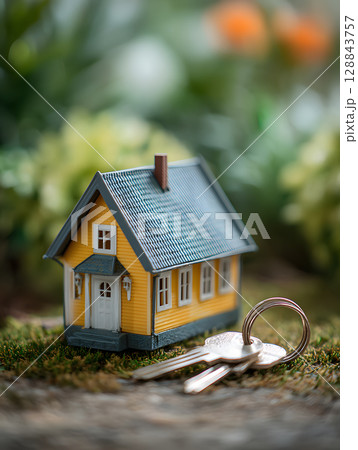 Real estate, property, selling and buying premises for business. Real estate concept. Neural network AI generated art 128843757