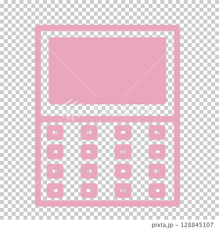 Simple computer icon illustration material pink Simple computer icon illustration material pink 128845107