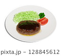 ハンバーグ定食 128845612