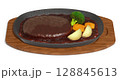 ハンバーグ-高級なグリル焼き 128845613