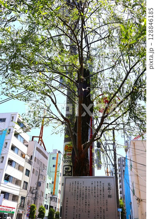 新吉原衣紋坂見返り柳(東京都台東区千束4丁目) 新吉原衣紋坂見返り柳(東京都台東区千束4丁目) 128846185