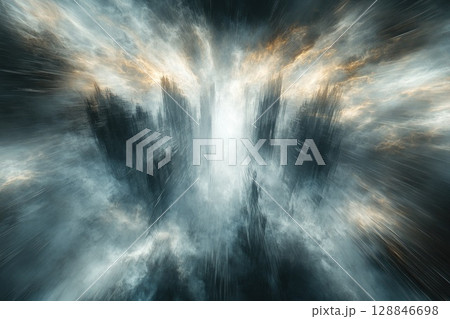 Moody Abstract Digital Composition of Atmospheric Elements 128846698