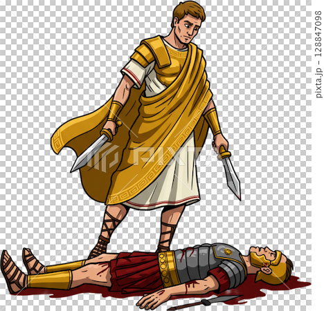Roman Victory Scene 128847098