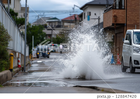 水道管 破損 事故 水道管 破損 事故 128847420