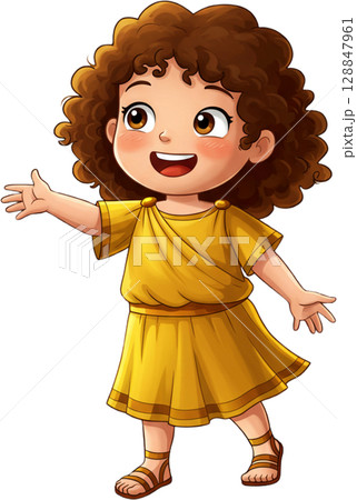 Dancing Roman Girl 128847961