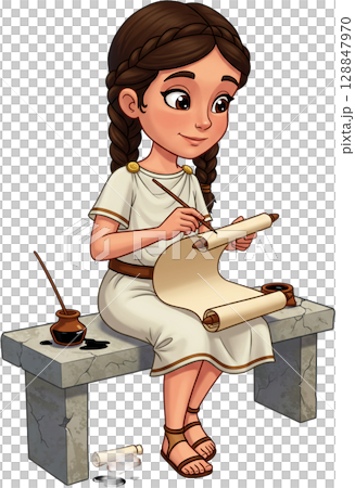 Young Historian at Work Young Historian at Work 128847970