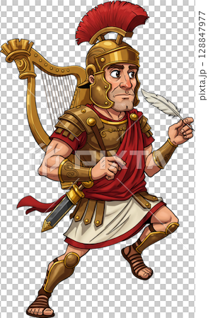 Trumpeting Roman Hero Trumpeting Roman Hero 128847977