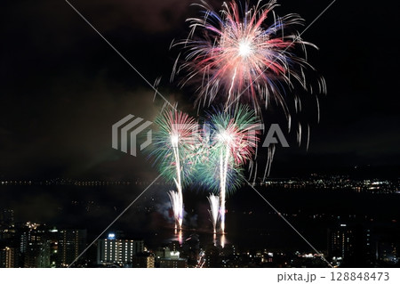 諏訪湖花火大会 128848473
