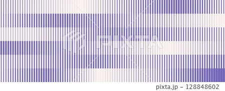 Purple striped halftone gradient texture. Fading line gradation background. Repeating strip pattern backdrop. Blue parallel lines wallpaper. Vector halfton patern overlay. Doppler effect concept 128848602