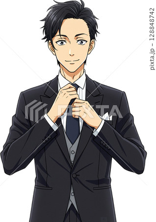 Groom with Natural Charm Groom with Natural Charm 128848742