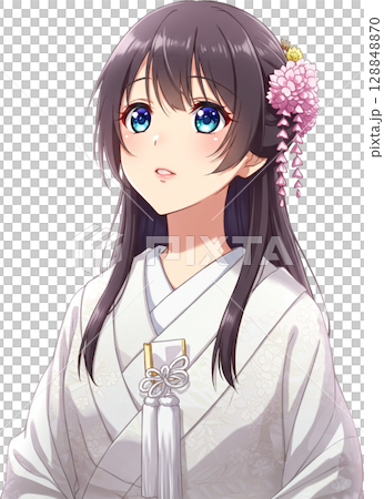 Bride with Gentle Expression 128848870