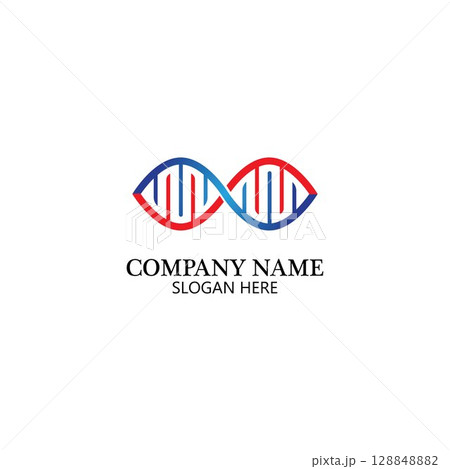 Infinity DNA Logo Icon Vector 128848882