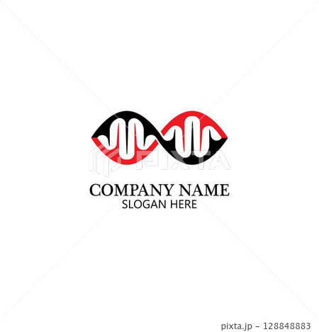 Infinity DNA Logo Icon Vector 128848883