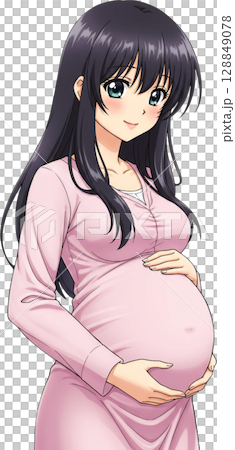 Thoughtful Pregnant Lady 128849078