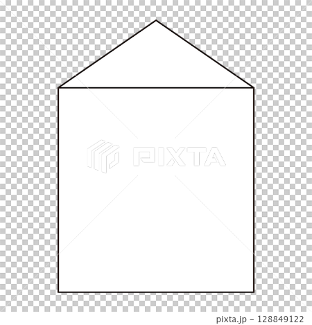 三角柱の図形のベクターイラスト 128849122