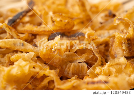 ホタテの貝ひものクローズアップ 128849488