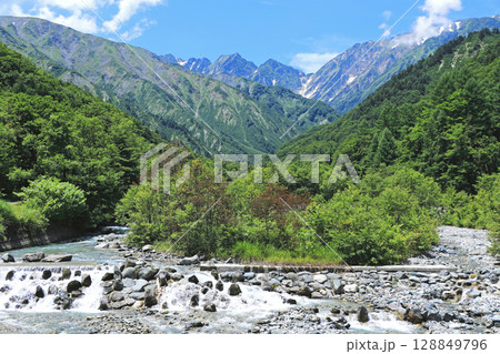 夏の北アルプス後立山連峰 不帰ノ嶮 夏の北アルプス後立山連峰 不帰ノ嶮 128849796