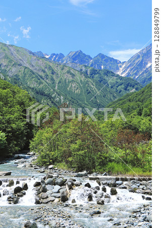 夏の北アルプス後立山連峰 不帰ノ嶮 夏の北アルプス後立山連峰 不帰ノ嶮 128849799