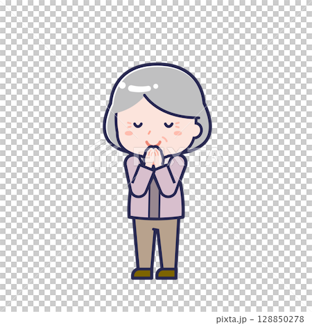Senior in plain clothes / diagonal / female 24 Senior in plain clothes / diagonal / female 24 128850278