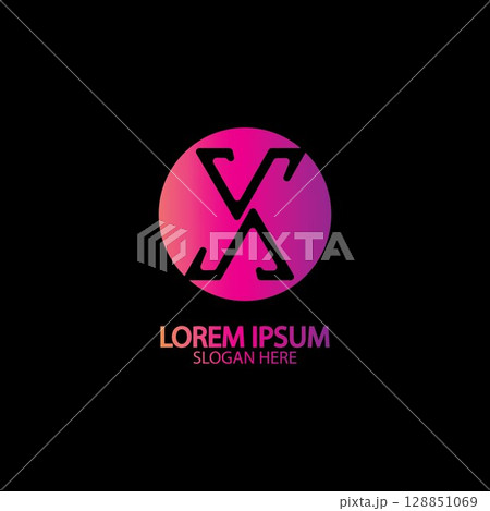 X Letter Logo Template vector icon X Letter Logo Template vector icon 128851069