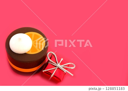 ピンクのクリスマスイメージ 128851183