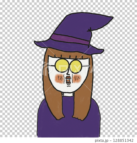 かわいい魔女 128851342