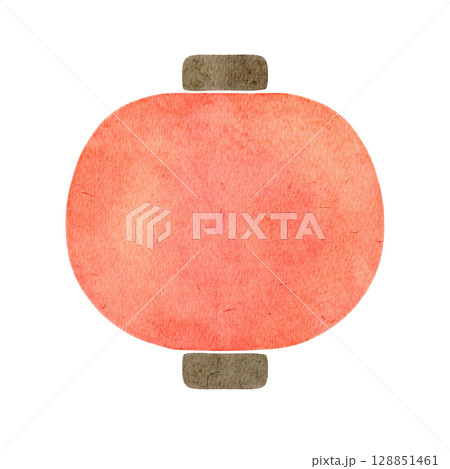 提灯　祭り　水彩　夏　イラスト 128851461