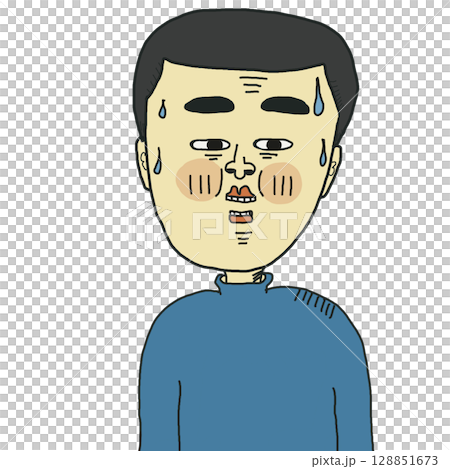 男性が困っている 128851673