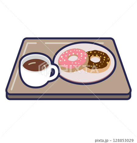 コーヒーと軽食 コーヒーと軽食 128853029