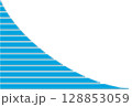 シンプルな3dのラインのフレーム 128853059