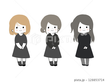 礼服喪服の子ども 128853714