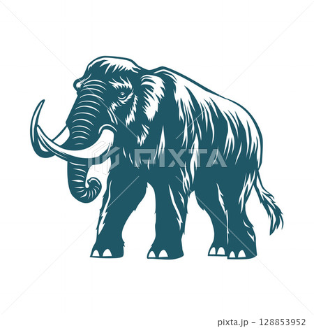 Ancient Giant Mammoth of Snow 128853952