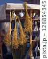 Rustic Stall with Dried Flax and Lavender 128854345