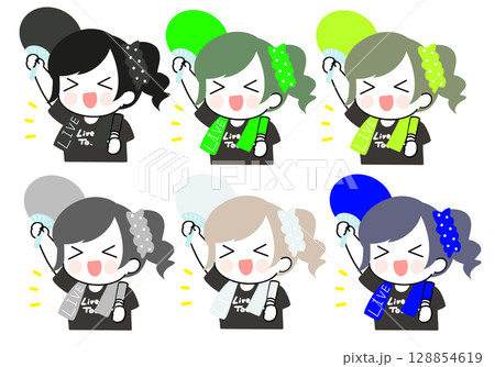 推し活ライブ女の子 推し活ライブ女の子 128854619