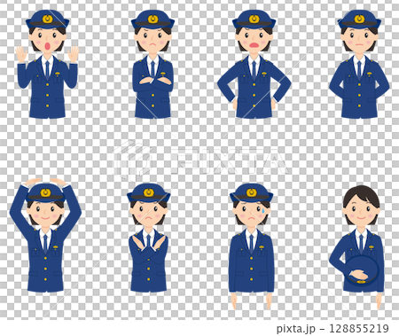 女警官上半身第 2 部分 128855219