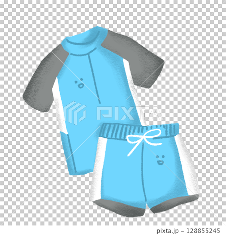 Boys in swimsuits illustration Boys in swimsuits illustration 128855245