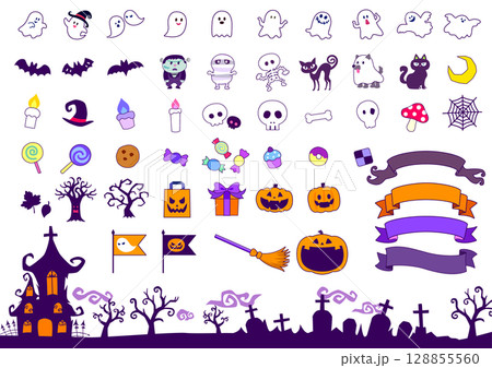 ハロウィーンhalloweenセット2 128855560