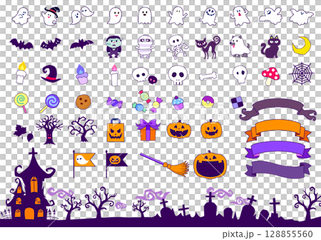 ハロウィーンhalloweenセット2 128855560