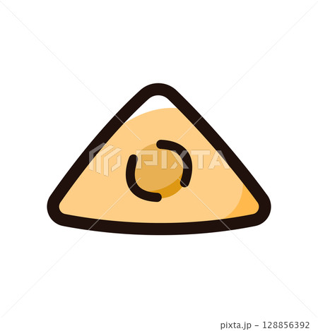 八ツ橋のイラストアイコン（スイーツ・和菓子・食べ物メニュー素材） 128856392
