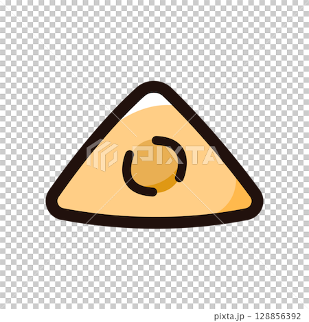 八ツ橋のイラストアイコン（スイーツ・和菓子・食べ物メニュー素材） 128856392