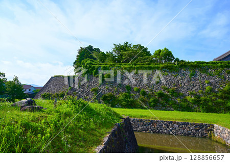 篠山城跡　東南角石垣　北外濠　丹波篠山市 128856657