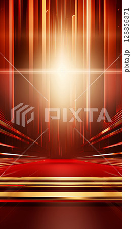 Red background with a magnificent style, red and gold tone Red background with a magnificent style, red and gold tone 128856871