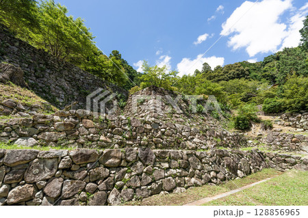 安土城跡に残る石垣 安土城跡に残る石垣 128856965