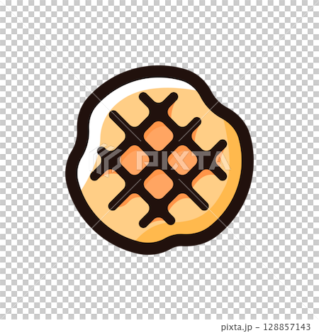 比利時華夫餅插圖圖示(麵包店、糖果、食品菜單材料) 比利時華夫餅插圖圖示(麵包店、糖果、食品菜單材料) 128857143