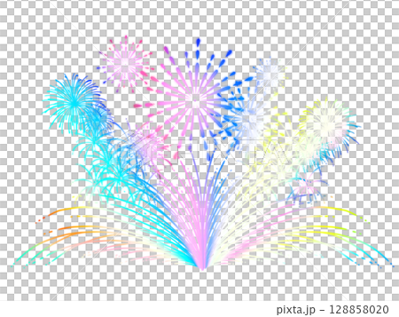 Colorful fireworks 4/5 128858020