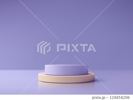 podium mockup product display minimal 3d scene with lavender and beige cylindrical stand on soft background for elegant showcase template modern branding design podium mockup product display minimal 3d scene with lavender and beige cylindrical stand on soft background for elegant showcase template modern branding design 128858206