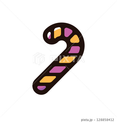 キャンディケーンのイラストアイコン(お菓子・スイーツ・食べ物メニュー素材) キャンディケーンのイラストアイコン(お菓子・スイーツ・食べ物メニュー素材) 128858412